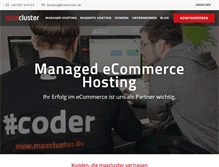 Tablet Screenshot of maxcluster.de